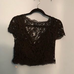 Lace crop top
